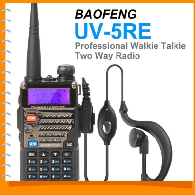 baofeng uv-5re new version walkie talkie two 2 way radio dual band transceiver vhf 136-174 / uhf 400-480mhz