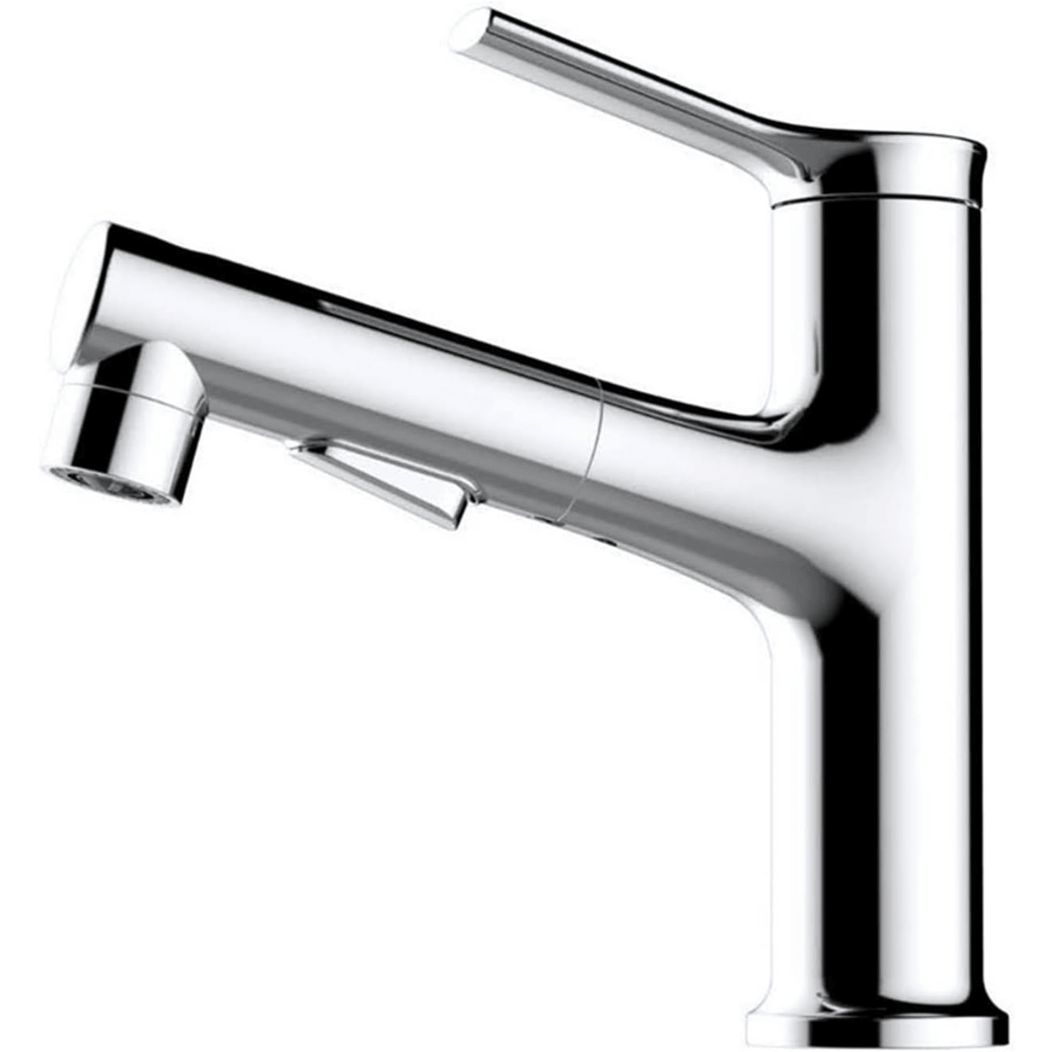 1Pc Single Handle Bathroom Faucet For Hot And Cold Water Basin Mixer Tap With 3 Functions Pull Out Sprayer