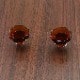 6 Pcs Amber Crystal Knobs, Glass Cabinet Knobs Crystal Cabinets Cupboard Knob, Decorative Hardware Glass Dresser Handles (6, Amber)