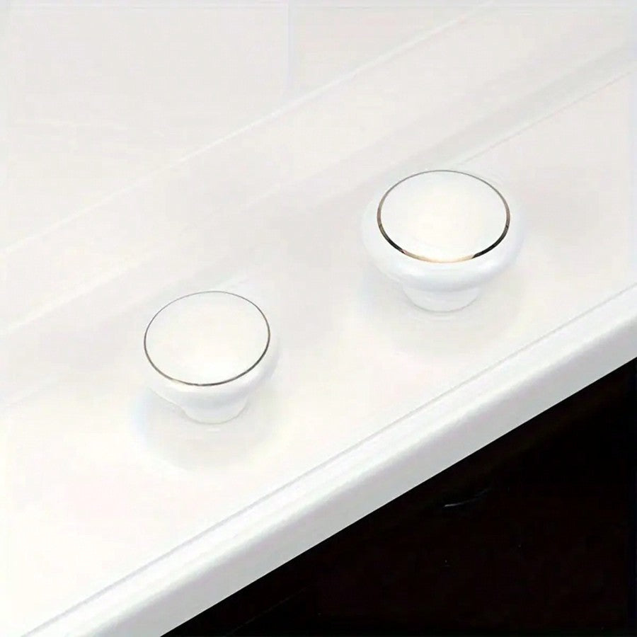 Archived photograph of 2Pcs Kitchen Cabinet Knobs And Pulls White