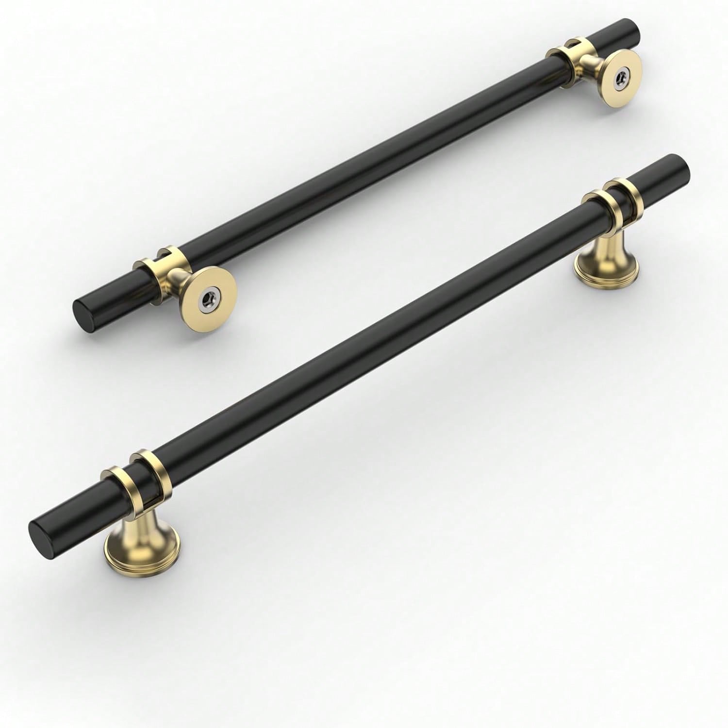 2 Pack 7.5 Inch(192mm) Matte Black Kitchen Cabinet Handles, Black Cabinet Pulls Kitchen Cabinet Hardware Cupboard Handle