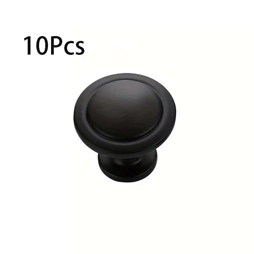 Archived photograph of 10 Pcs Cabinet Knobs Brushed Brass Drawer Knobs,Dresser Hardware - Single Hole HandleFits Kitchen Cabinet