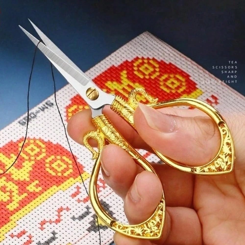 26 Pcs Vintage Craft Scissors, Small Portable Scissors For Cutting Thread, Embroidery, And Sewing