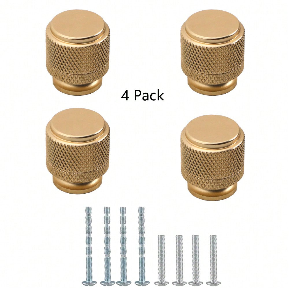 Archived photograph of 4 Pack Kitchen Cabinet Knobs Champagne Copper Knurled Cabinet Pulls Gold Drawer Knobs Kitchen Hardware Ki