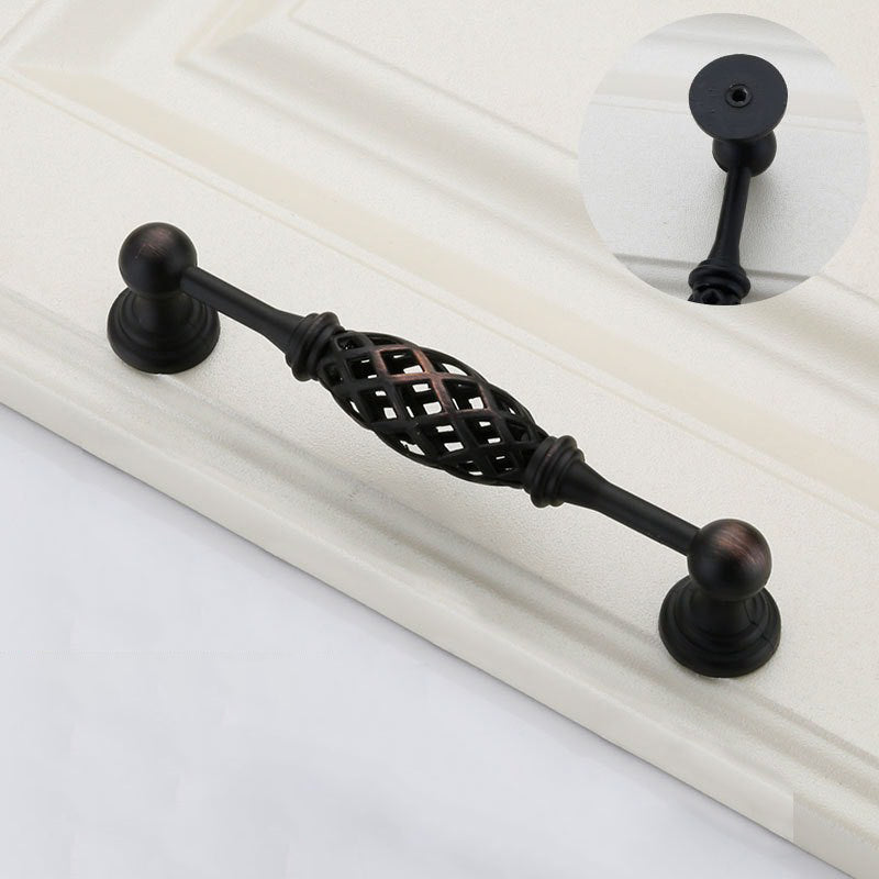 VICKI BROWN 12 Pcs European Bronze Birdcage Cabinet Handle Retro Birdcage Kitchen Bathroom Cabinet Cupboard Drawer Dresser Door Handles Antique Pull Knobs