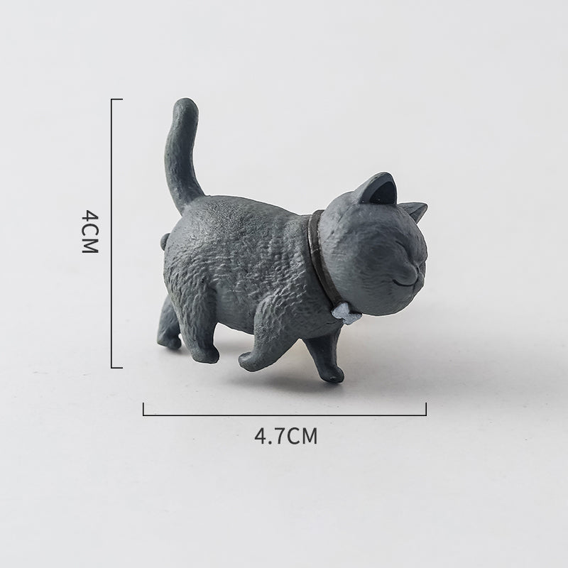 VICKI BROWN Cute Cat Resin Handle With Brass Base Light Luxury Small Handles For Closet Cabinet Door Drawer 12 Pcs