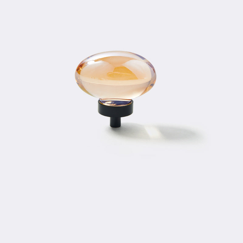VICKI BROWN 12 Pcs Light Luxury Transparent Brass K9 Crystal Single Hole Wardrobe Door Knobs Modern Light Luxury Drawer Cabinets Shoe Cabinet Small Handle