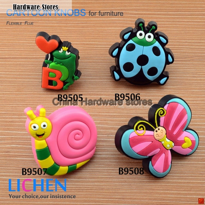 (12pieces/lot) LICHEN Soft PVC Knobs&Cartoon Knob Furniture Handle Drawer Knob&Soft PVC Insects Knobs (12pieces/lot) LICHEN Soft PVC Knobs&Cartoon Knob Furniture Handle Drawer Knob&Soft PVC Insects Knobs
