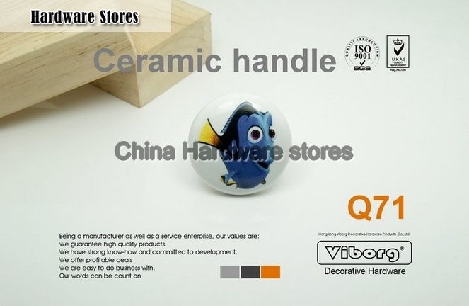 (30 pieces/lot) 38mm VIBORG Ceramic Furniture Handle Drawer Pulls& Cabinet Handle &Drawer Knobs