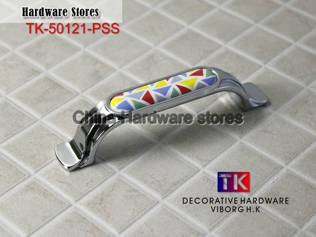 (30 pieces/lot) 96mm VIBORG Ceramic+Zinc Alloy Furniture Handles Drawer Handles& Cabinet Handles &Drawer Pulls