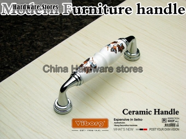 (30 pieces/lot) 96mm VIBORG Ceramic+Zinc Alloy Furniture Handles Drawer Handles& Cabinet Handles &Drawer Pulls (30 pieces/lot) 96mm VIBORG Ceramic+Zinc Alloy Furniture Handles Drawer Handles& Cabinet Handles &Drawer Pulls