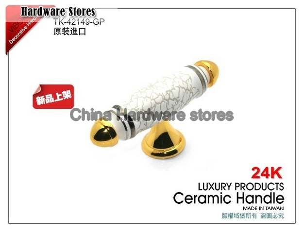 (30 pieces/lot) Luxury VIBORG Ceramic+Zinc Alloy Furniture Handle Drawer Handles& Cabinet Handles &Drawer Pulls