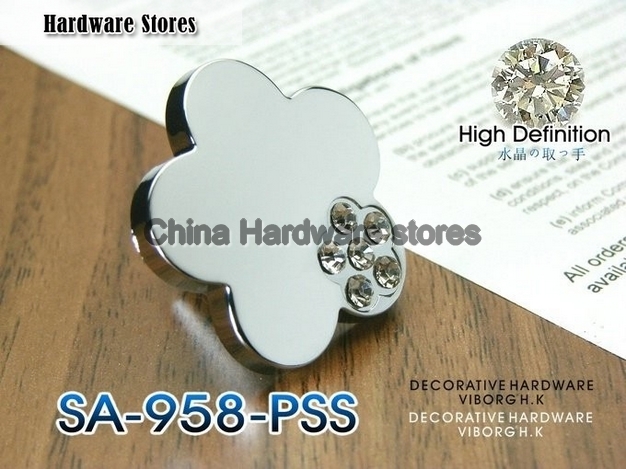 (30 pieces/lot) VIBORG K9 Glass Crystal Knobs Drawer Pulls& Cabinet Handles &Drawer Knobs, SA-958-PSS (30 pieces/lot) VIBORG K9 Glass Crystal Knobs Drawer Pulls& Cabinet Handles &Drawer Knobs, SA-958-PSS
