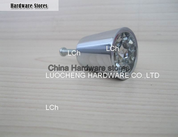 100 PCS/LOT 28MM CLEAR CRYSTAL CABINET KNOB ON A CHROME ZINC BASE 100 PCS/LOT 28MM CLEAR CRYSTAL CABINET KNOB ON A CHROME ZINC BASE