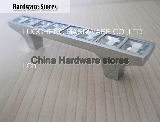 100PCS/ LOT 100 MM CLEAR CRYSTAL HANDLES WITH ALUMINIUM ALLOY CHROME METAL PART 100PCS/ LOT 100 MM CLEAR CRYSTAL HANDLES WITH ALUMINIUM ALLOY CHROME METAL PART
