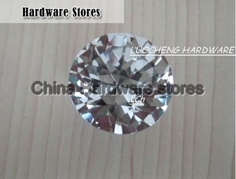 10PCS/ LOT CLEAR CRYSTAL KNOBS DIAMETER 25 MM CHROME FINISH ZINC ALLOY BASE 10PCS/ LOT CLEAR CRYSTAL KNOBS DIAMETER 25 MM CHROME FINISH ZINC ALLOY BASE