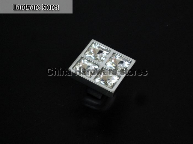 10PCS/LOT Clear Diamond Crystal Glass Door Furniture Knob ON Chrome Zinc Base(D:28MM) 10PCS/LOT Clear Diamond Crystal Glass Door Furniture Knob ON Chrome Zinc Base(D:28MM)