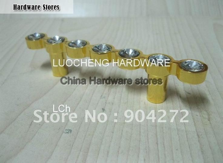 10PCS/ LOT 110 MM CLEAR CRYSTAL HANDLE WITH ALUMINIUM ALLOY GOLD METAL PART 10PCS/ LOT 110 MM CLEAR CRYSTAL HANDLE WITH ALUMINIUM ALLOY GOLD METAL PART