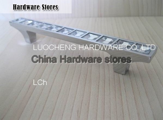 10PCS/ LOT 135 MM CLEAR CRYSTAL HANDLES WITH ALUMINIUM ALLOY CHROME METAL PART 10PCS/ LOT 135 MM CLEAR CRYSTAL HANDLES WITH ALUMINIUM ALLOY CHROME METAL PART