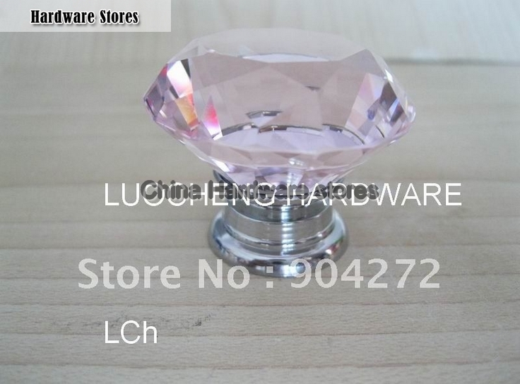 10PCS/LOT 40MM PINK CUT CRYSTAL KNOBS ON A CHROME ZINC BASE 10PCS/LOT 40MM PINK CUT CRYSTAL KNOBS ON A CHROME ZINC BASE
