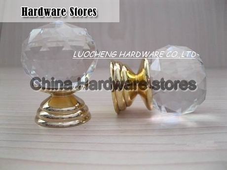 10PCS/LOT DHL CLEAR CUT CRYSTAL CABINET KNOB WITH K-GOLD FINISH BRASS BASE 10PCS/LOT DHL CLEAR CUT CRYSTAL CABINET KNOB WITH K-GOLD FINISH BRASS BASE