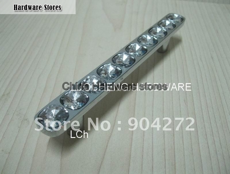 10PCS/ LOT NEWLY-DESIGNED 135 MM CLEAR CRYSTAL HANDLE WITH ALUMINIUM ALLOY CHROME METAL PART 10PCS/ LOT NEWLY-DESIGNED 135 MM CLEAR CRYSTAL HANDLE WITH ALUMINIUM ALLOY CHROME METAL PART