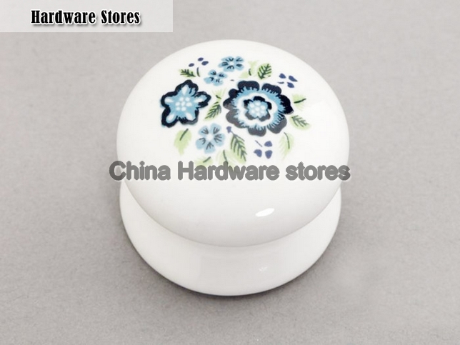 10Pcs Furniture Accessories Ceramic Drawers Cabinet Porcelain Knobs