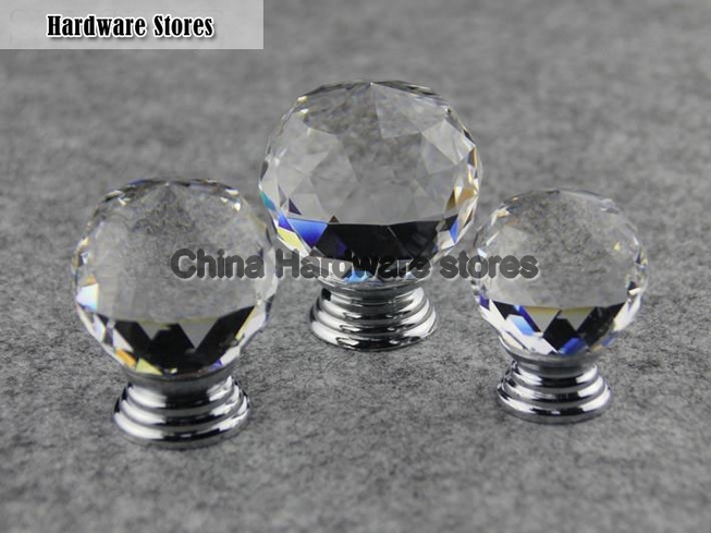 10Pcs Modern Fashion K9 Clear Crystal Glass Chrome Cabinet Drawer Knobs New (Diameter: 30MM) 10Pcs Modern Fashion K9 Clear Crystal Glass Chrome Cabinet Drawer Knobs New (Diameter: 30MM)