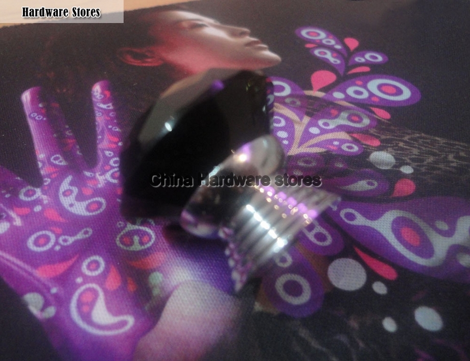 10Pcs Modern Fashion K9 Clear Crystal Glass Chrome Cabinet Drawer Knobs New (Diameter: 30MM)