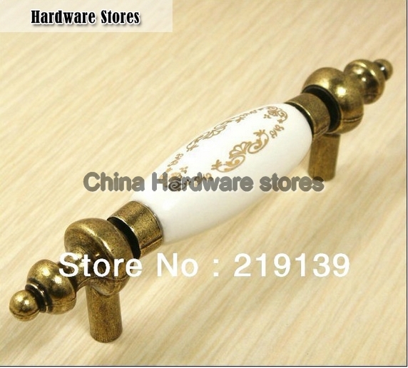 10pcs 76mm Modern Closets Ceramic Handles Dresser Brass Antique Kitchen Cabinet Door Knobs 10pcs 76mm Modern Closets Ceramic Handles Dresser Brass Antique Kitchen Cabinet Door Knobs
