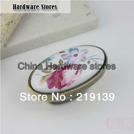 10pcs Furniture Cabinet Ceramic Knob Drawer Pull Handle Kitchen Door Wardrobe Hardware