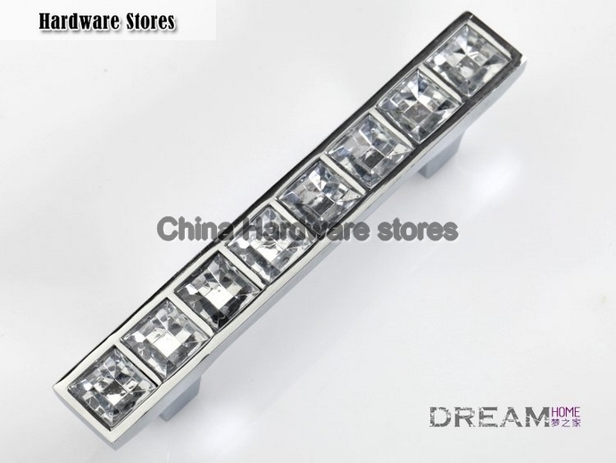 128mm Crystal cabinet handle/drawer handle,Zinc alloy, Chrome plated finish C:128mm L:172mm 128mm Crystal cabinet handle/drawer handle,Zinc alloy, Chrome plated finish C:128mm L:172mm