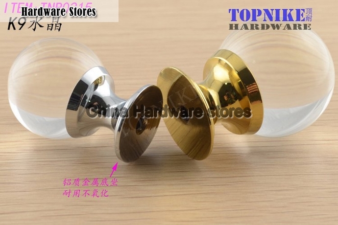 12pcs / lot 30MM K9 clear Crystal Cabinet Knobs Door Handles / furniture pull / door pull 12pcs / lot 30MM K9 clear Crystal Cabinet Knobs Door Handles / furniture pull / door pull