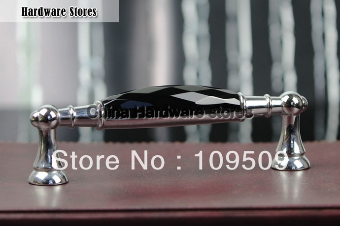 145*40 Black Zinc Alloy Crystal Knobs or Furniture Handle
