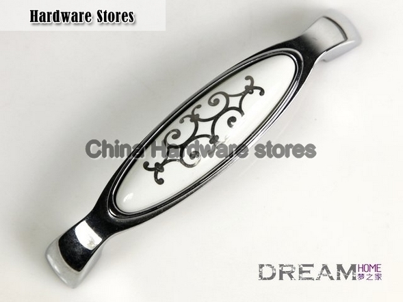 1pc/lot country style silver flower Ceramic drawer handle C:128mm L:140mm AH88PC 1pc/lot country style silver flower Ceramic drawer handle C:128mm L:140mm AH88PC