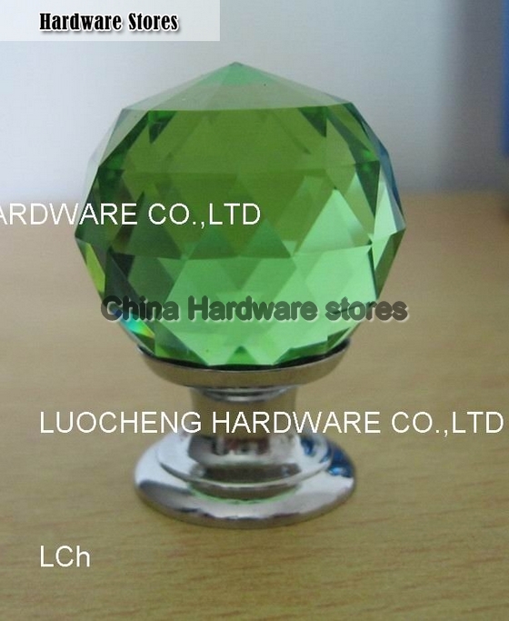 20PCS/LOT 30MM GREEN CRYSTAL KNOB WITH CHROME ZINC BASE 20PCS/LOT 30MM GREEN CRYSTAL KNOB WITH CHROME ZINC BASE