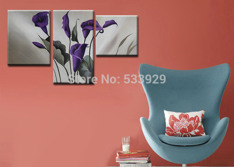 3pcs abstract hand painted home wall decor art oil painting on canvas for living room