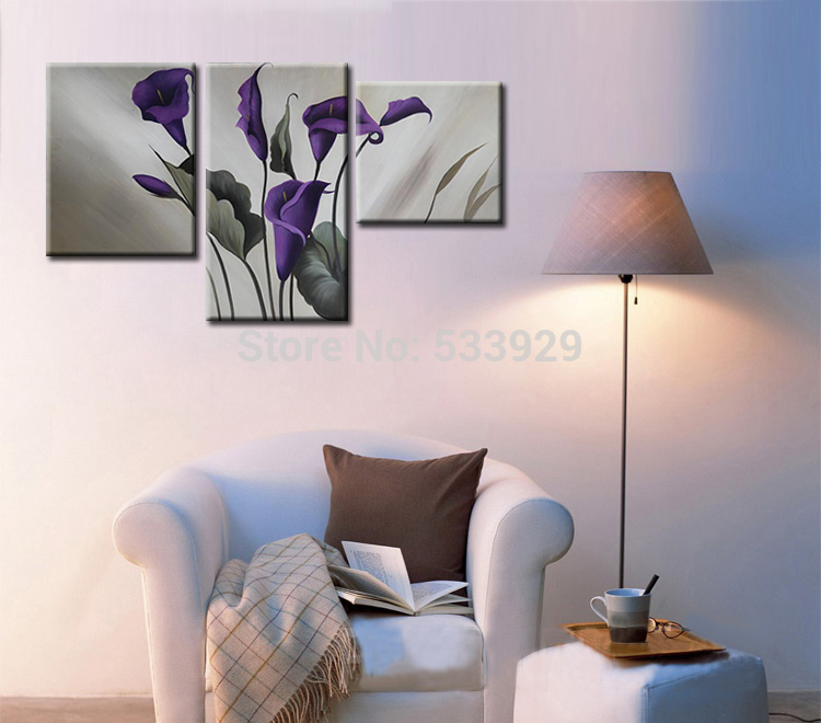 3pcs abstract hand painted home wall decor art oil painting on canvas for living room