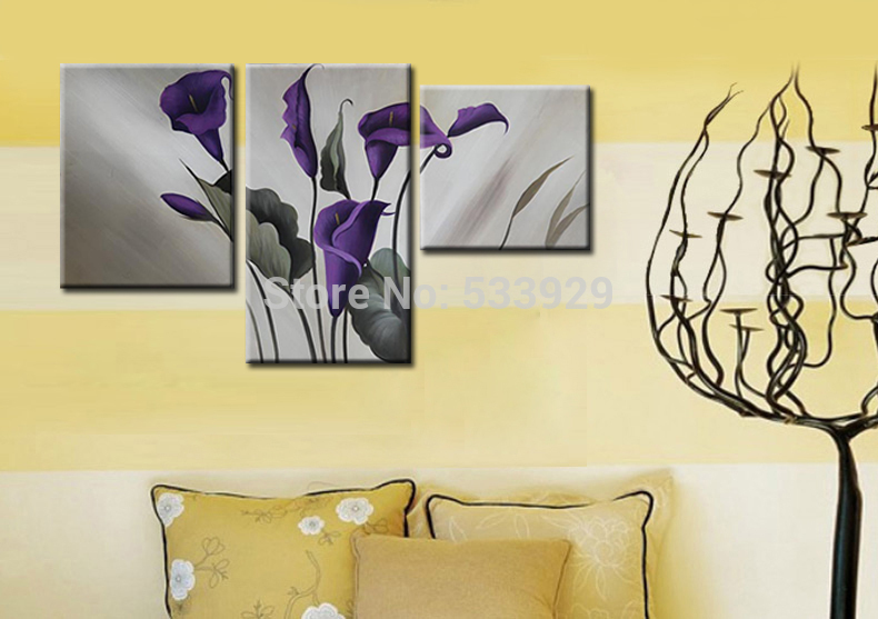 3pcs abstract hand painted home wall decor art oil painting on canvas for living room