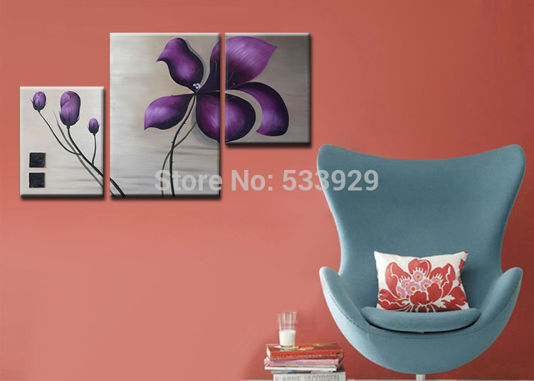 3pcs abstract hand painted home wall decor art oil painting on canvas for living room