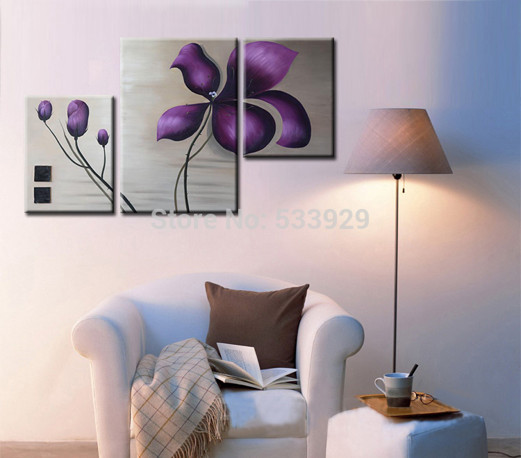 3pcs abstract hand painted home wall decor art oil painting on canvas for living room
