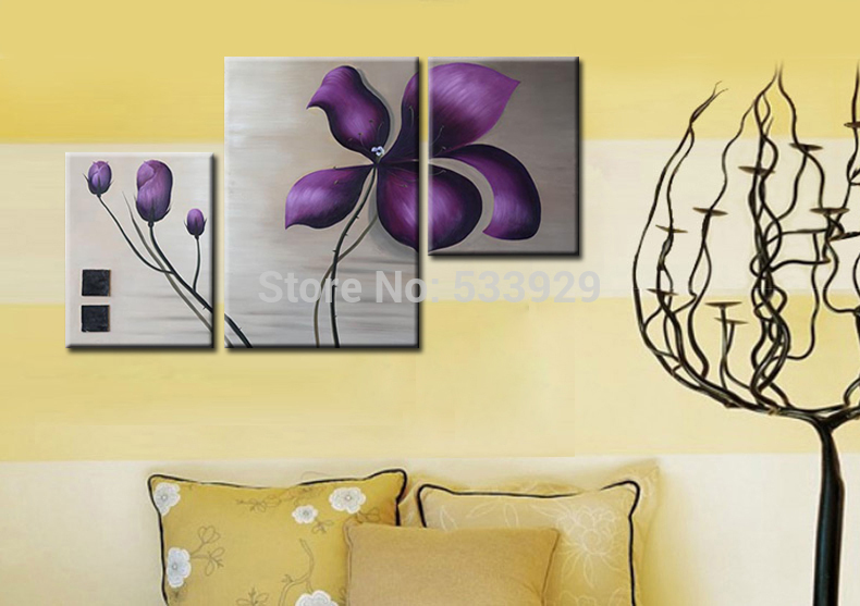 3pcs abstract hand painted home wall decor art oil painting on canvas for living room