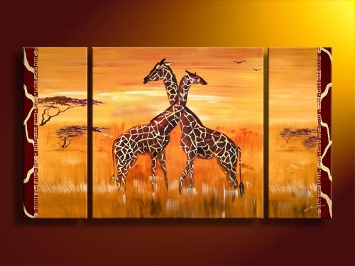 abstract animal hand painted 3 pieces group oil painting on canvas tds-th145 abstract animal hand painted 3 pieces group oil painting on canvas tds-th145