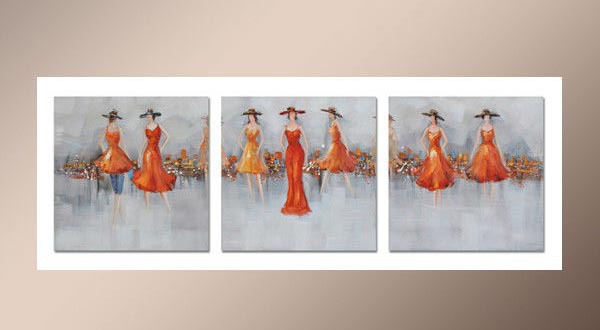 abstract figure hand painted 3 pieces group oil painting on canvas tds-th021 abstract figure hand painted 3 pieces group oil painting on canvas tds-th021