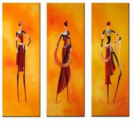 abstract figure hand painted 3 pieces group oil painting on canvas tds-th142 abstract figure hand painted 3 pieces group oil painting on canvas tds-th142
