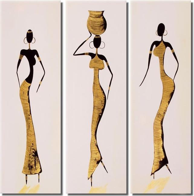 abstract figure hand painted 3 pieces group oil painting on canvas tds-th143 abstract figure hand painted 3 pieces group oil painting on canvas tds-th143