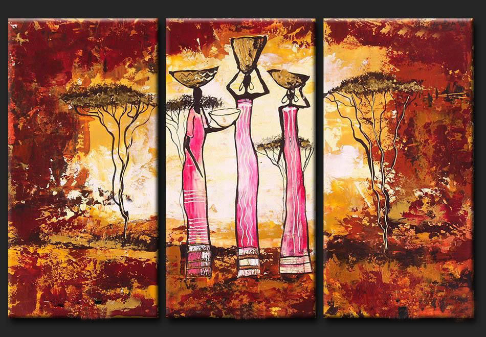 abstract figure hand painted 3 pieces group oil painting on canvas tds-th144 abstract figure hand painted 3 pieces group oil painting on canvas tds-th144