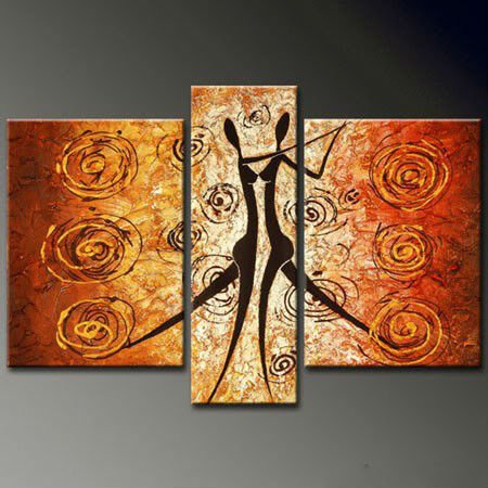abstract figure hand painted 3 pieces group oil painting on canvas tds-th215 abstract figure hand painted 3 pieces group oil painting on canvas tds-th215