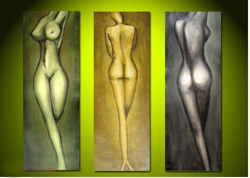 abstract figure hand painted 3 pieces group oil painting on canvas tds-th280 abstract figure hand painted 3 pieces group oil painting on canvas tds-th280