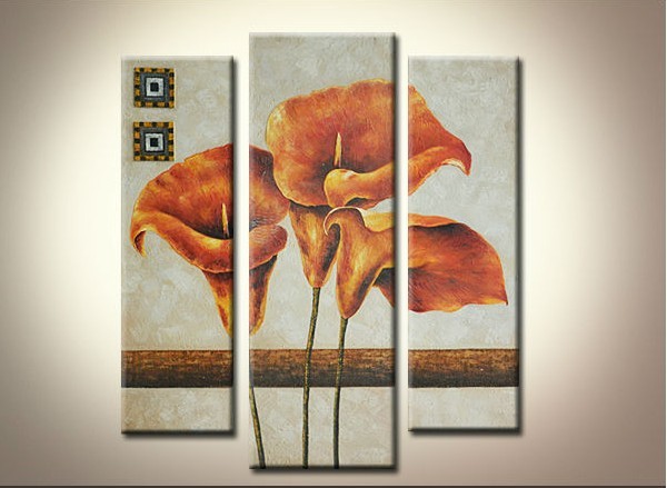 abstract flower hand painted 3 pieces group oil painting on canvas tds-th023 abstract flower hand painted 3 pieces group oil painting on canvas tds-th023